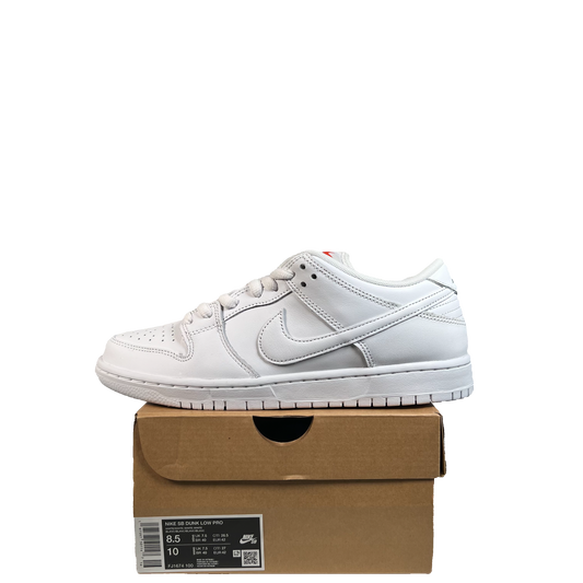Nike SB Dunk Low Pro Triple White (2024) Size 8.5 NEW s21206