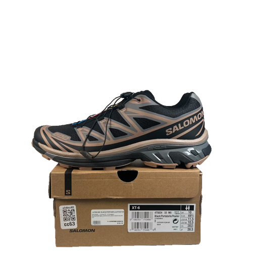 Salomon XT-6 Black Portabella (2024) Size 10.5 USED s23586