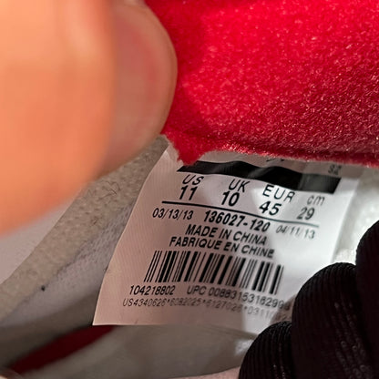 Jordan 5 Fire Red Black Tongue (2013) Size 11 USED s19149