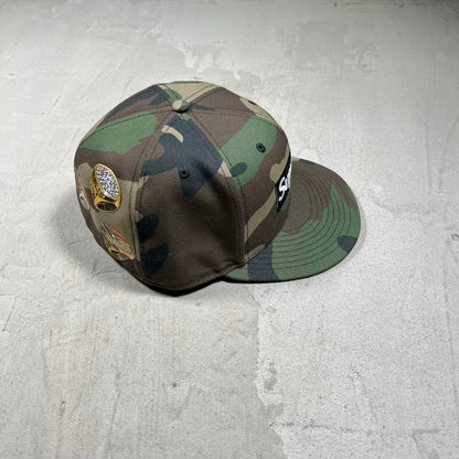 Supreme New Era Rings Box Logo Fitted Size 7.5 USED x18358