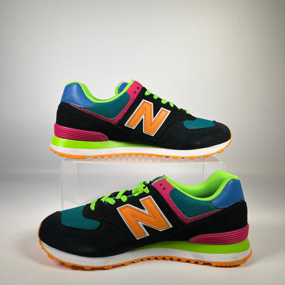 New Balance 574 Black Energy Lime (2020) Size 10.5 NEW s18756