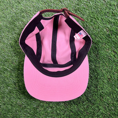 Supreme Pink Box Logo 5 Panel Hat USED x15878