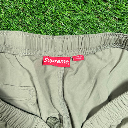 Supreme Ankle Logo Olive Green Track Pants (2021) Size XL USED x16506