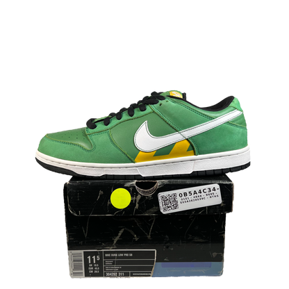 Nike SB Dunk Low Tokyo Green Taxi (2006) Size 11.5 USED s22322
