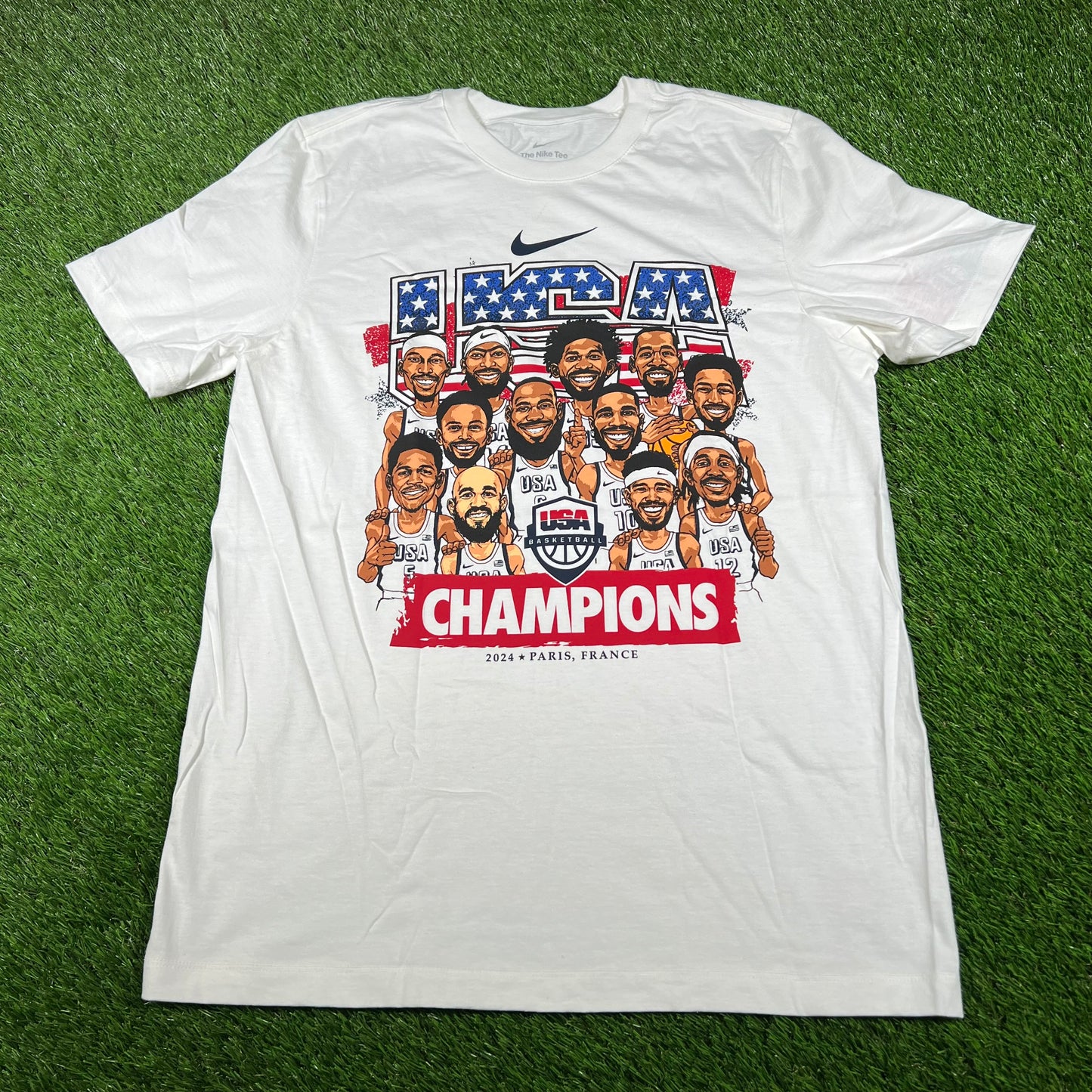 Nike USA Basketball White Tee Size Medium NEW v16784