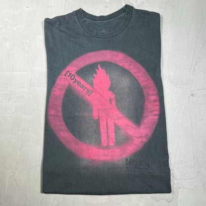 Travis Scott Rodeo 10 Year Black Tee Size Medium USED x18407