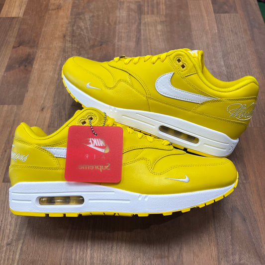 Nike x Supreme Air Max 1 Speed Yellow Size 11 NEW s17100