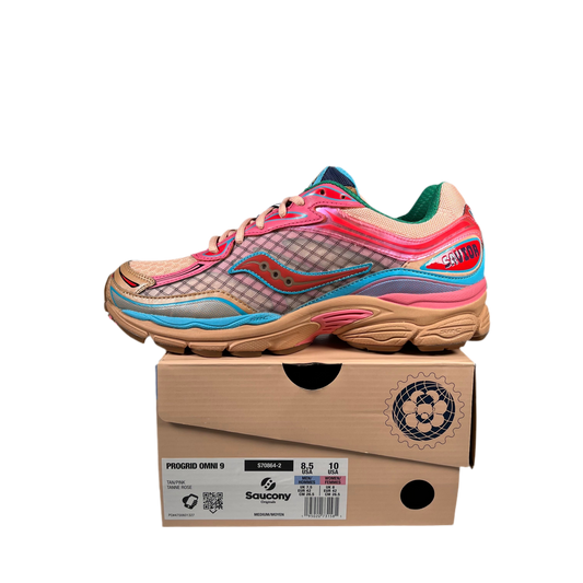 Saucony Progrid Omni 9 Jae Tips To Do List Tan (2024) Size 8.5 USED S18803