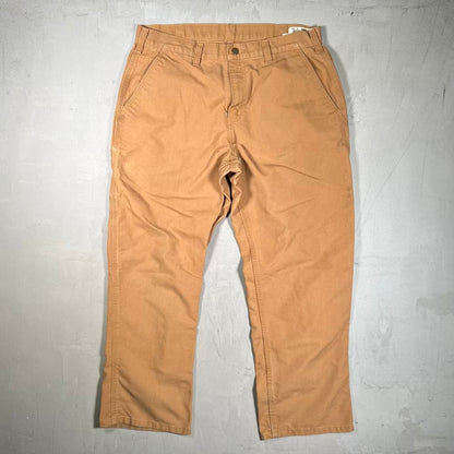 Carhartt Khaki Workwear Pants Size 36x30 USED v20360