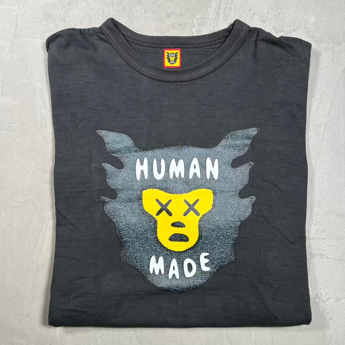 Human Made Kaws Black Tee Size XXL USED x18366