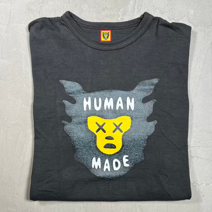 Human Made Kaws Black Tee Size XXL USED x18366