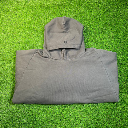 Yeezy Gap Double Layer Thick Grey Hoodie Size Large USED x16880