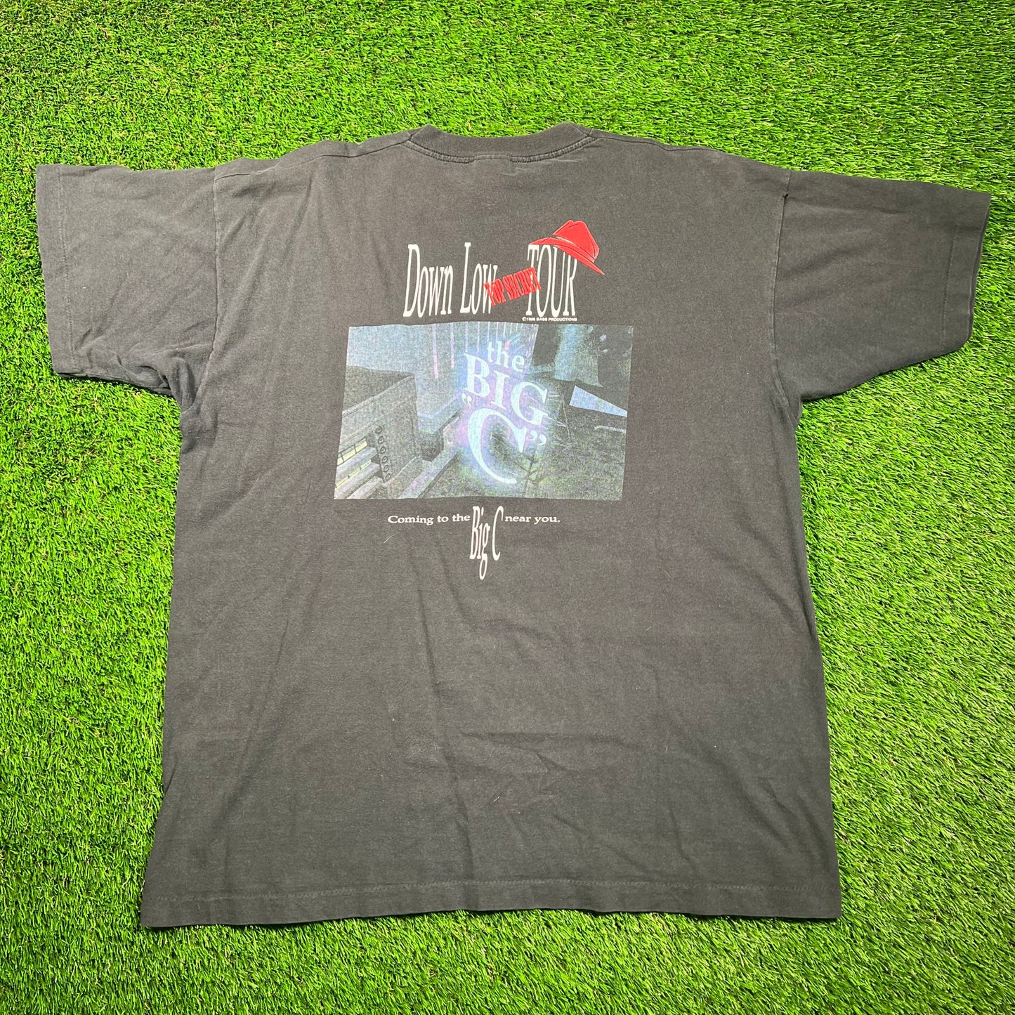 1996 R Kelly Presents Down Low Tour Black Tee Size XL USED v18666