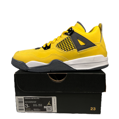 Jordan 4 Lightning (2021) Size 3y NEW s19205