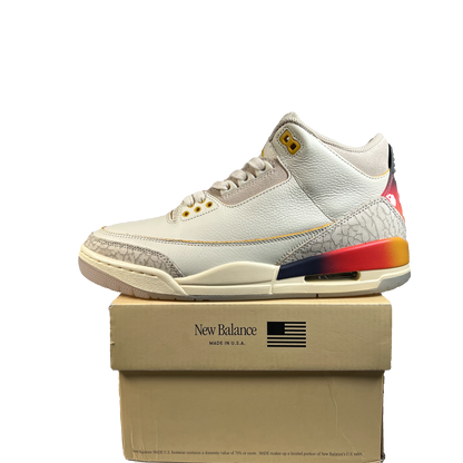 Jordan 3 J Balvin Medelin Sunset (2023) Size 8 USED s21948