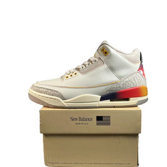 Jordan 3 J Balvin Medelin Sunset (2023) Size 8 USED s21948