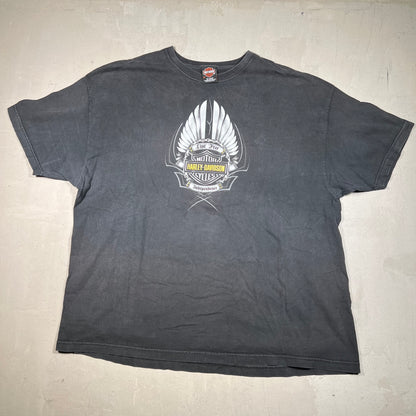 Y2K Harley Davidson Black "Independence" Tee Size 3XL USED v19409