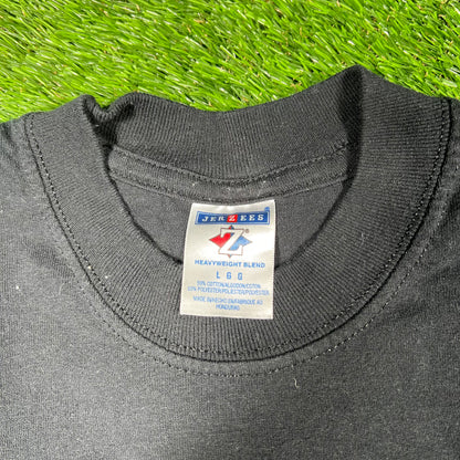 Y2K Naught by Nature Black Tee Size Large USED v16967