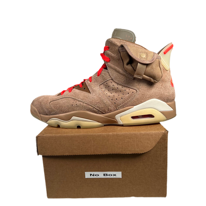 Jordan 6 Travis Scott Khaki Size 11 USED s17914