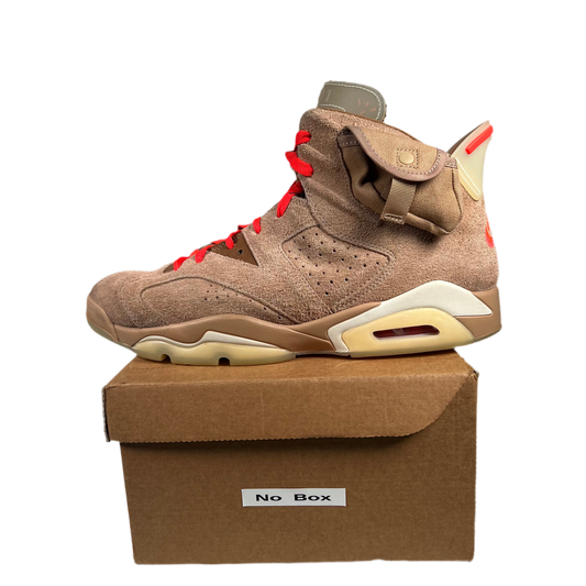 Jordan 6 Travis Scott Khaki Size 11 USED s17914