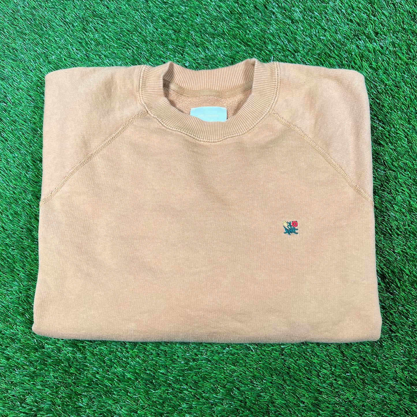 Aime Leon Dore ALD Flower Brown Crewneck Size Medium USED x15642