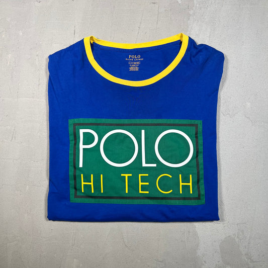 Polo Ralph Lauren Hi Tech Blue Longsleeve Size Large USED v18937