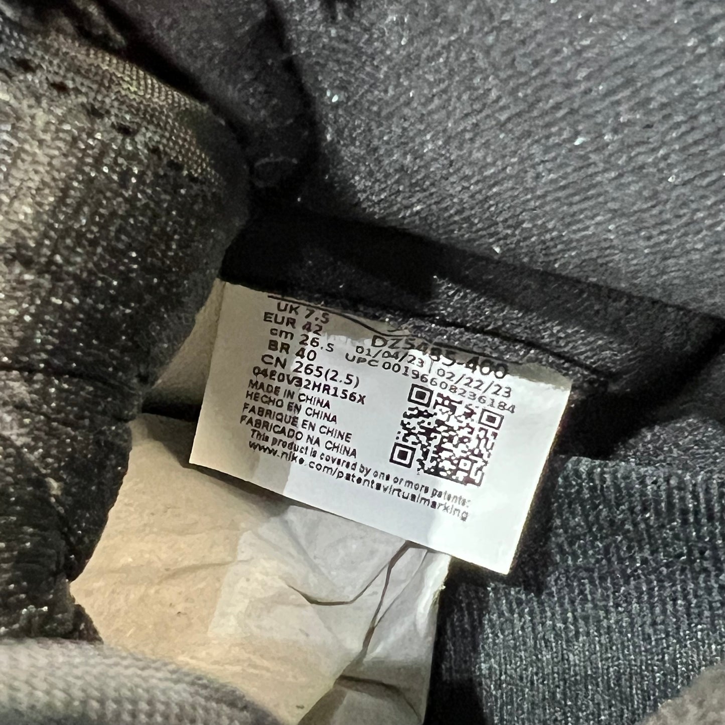 Jordan 1 High UNC Toe (2023) Size 8.5 NEW s19400