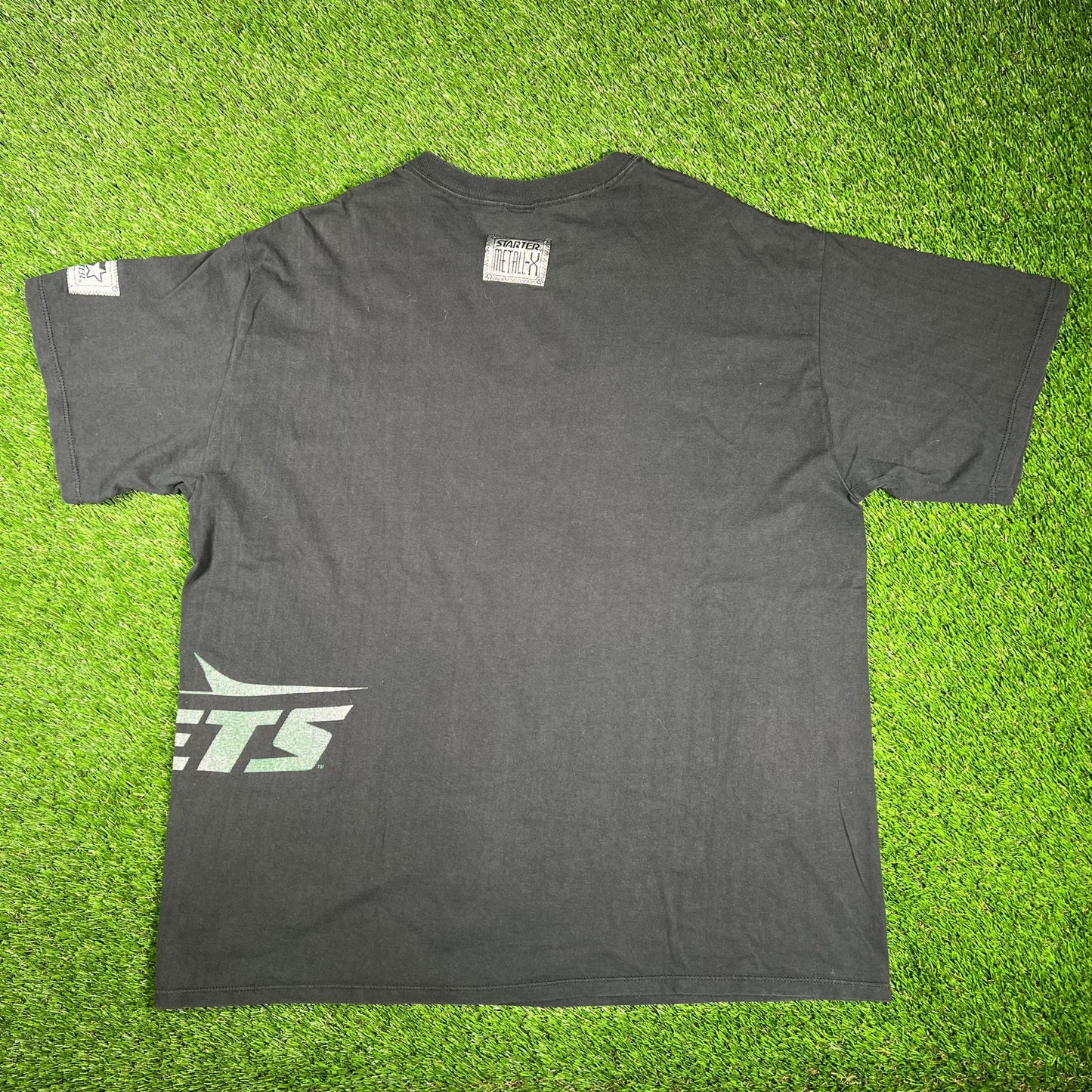 1990s New York Jets Starter Black Tee Size XL USED v17384