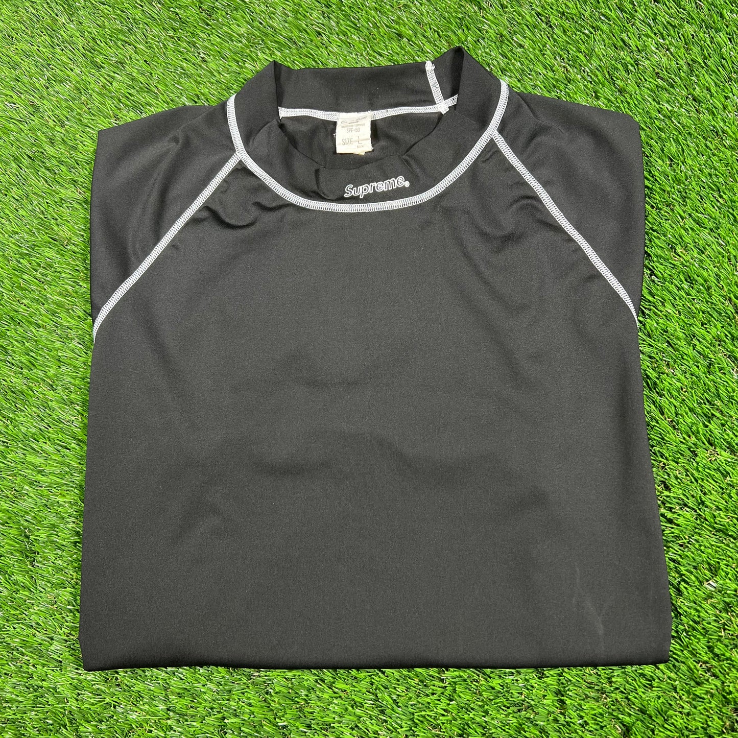 Supreme x Cessi Rash Guard Black Size Large USED x14834