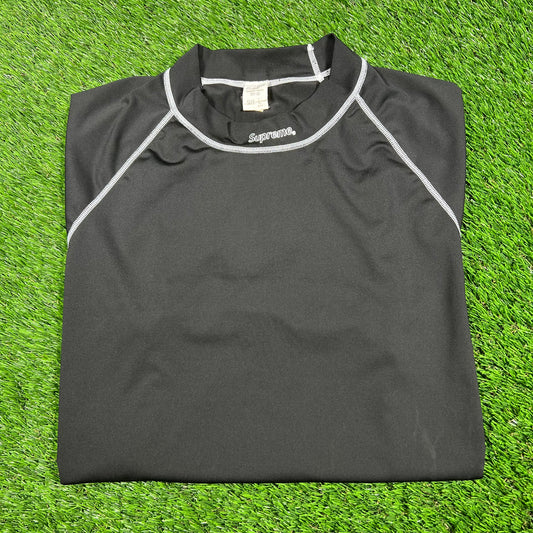 Supreme x Cessi Rash Guard Black Size Large USED x14834