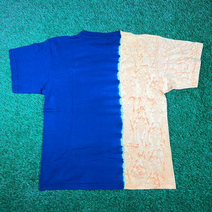 1999 Star Wars Queen Amidala Blue/Yellow Big Face Tee Size XL USED v17012