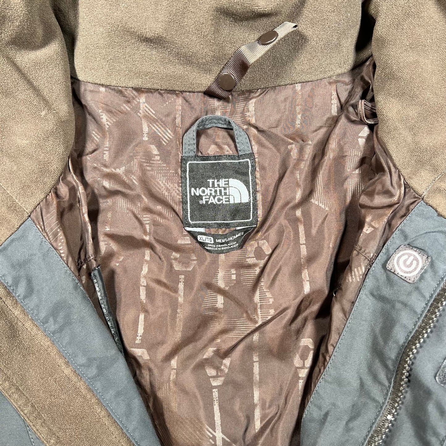 North Face Recco Light Grey Jacket Size XL USED v17783