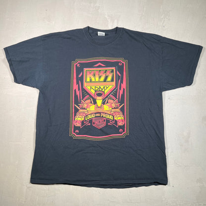 Kiss Army Loud and Proud Black Tee Size XXL USED v19206