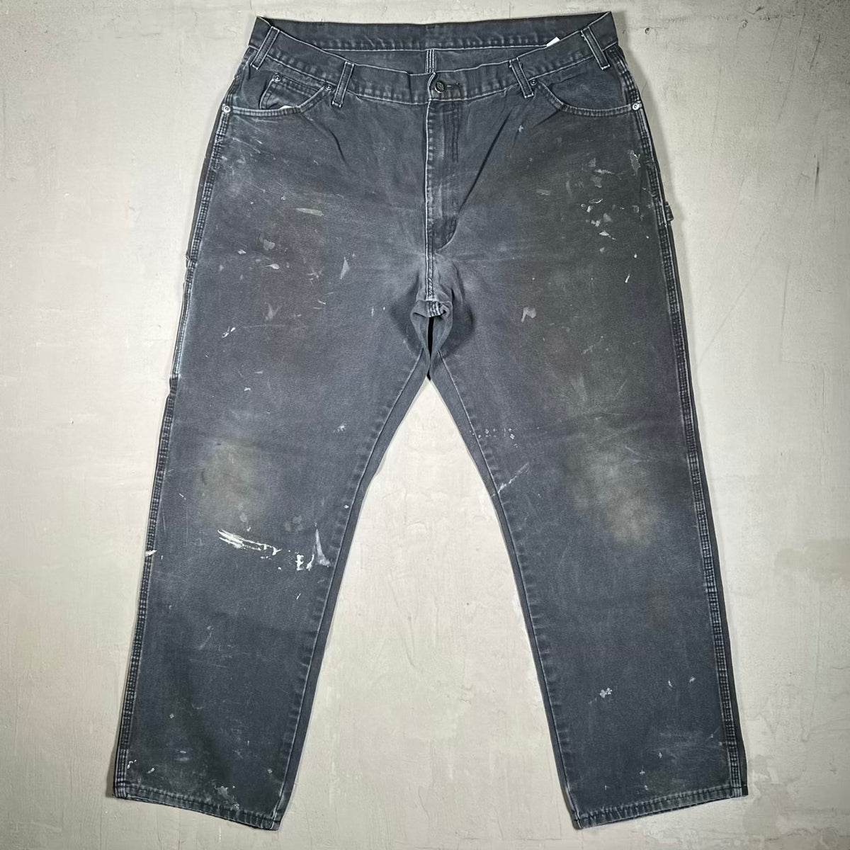 Y2K Dickies Workwear Black Canvas Pants Size 40x34 USED v20144