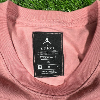 Jordan Union LA Jordan Dunking Salmon Tee Size Medium USED x14665