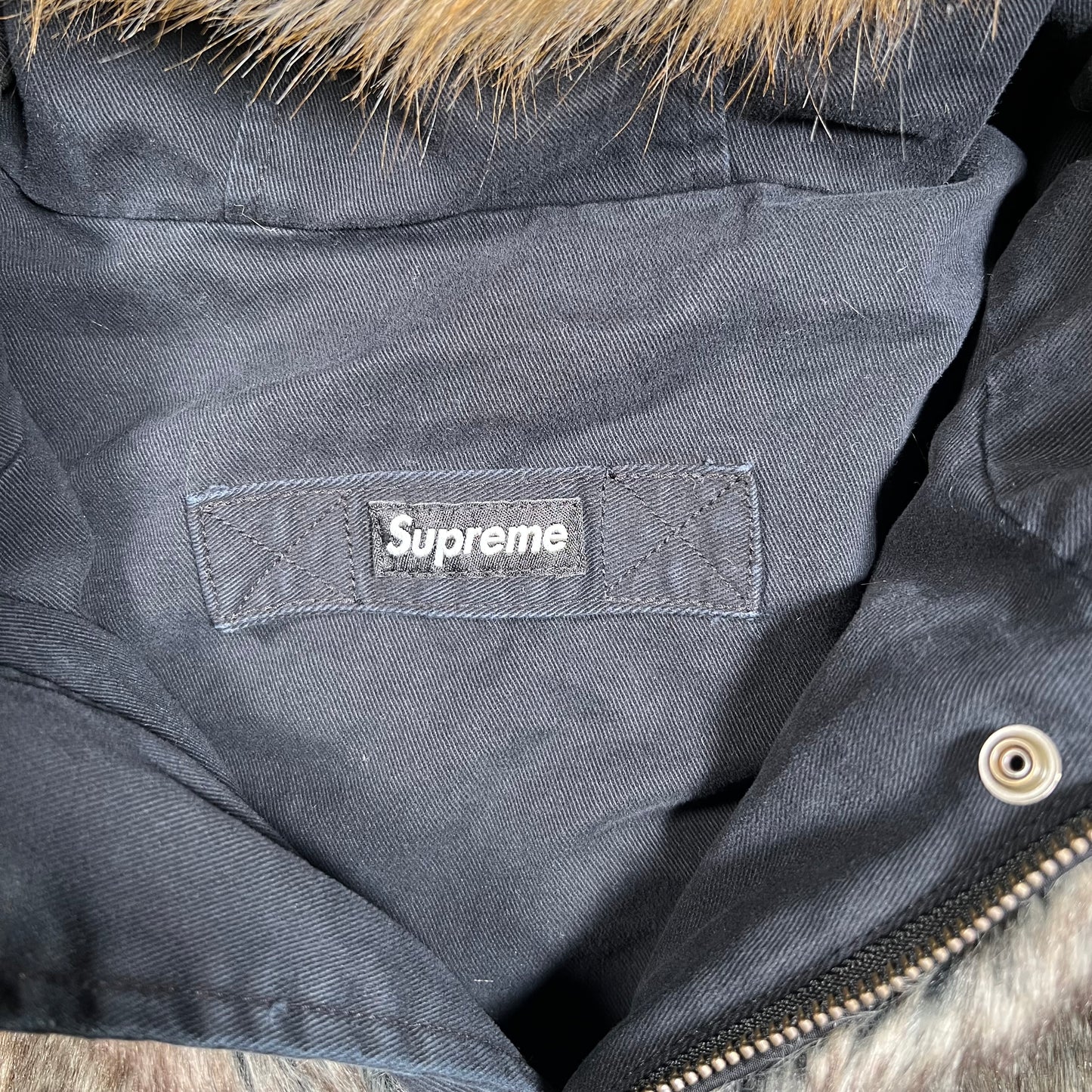 Supreme Reversible Faux Fur Black Hooded Work Jacket (2026) Size XL NEW x16530