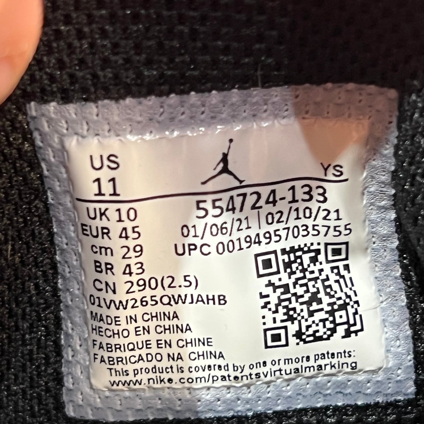 Jordan 1 Mid Arctic Orange Black Toe (2021) Size 11 USED s18633