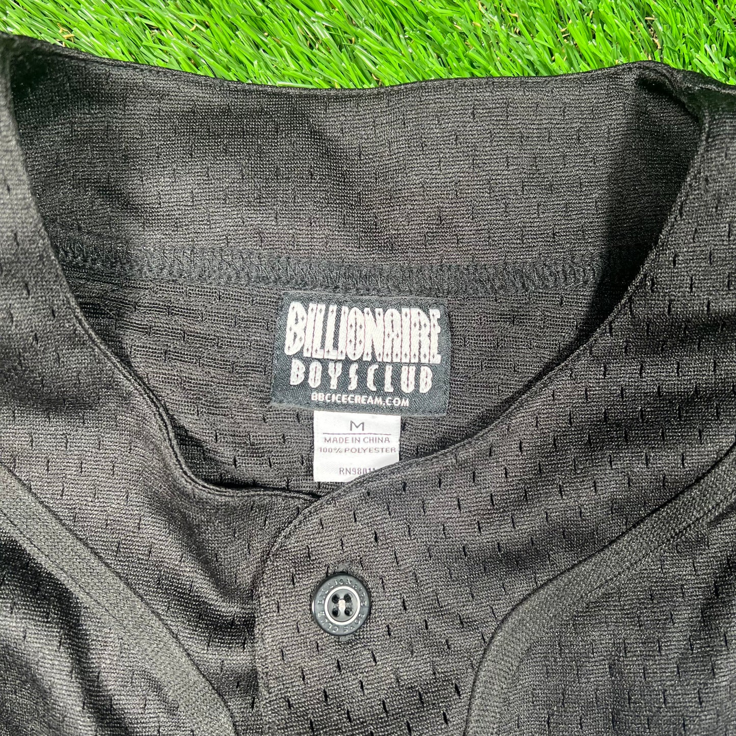 Billionaire Boys Club BBC Black Baseball Jersey Size Medium USED x16742