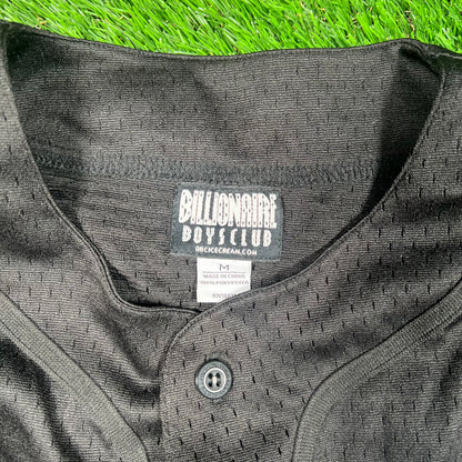 Billionaire Boys Club BBC Black Baseball Jersey Size Medium USED x16742