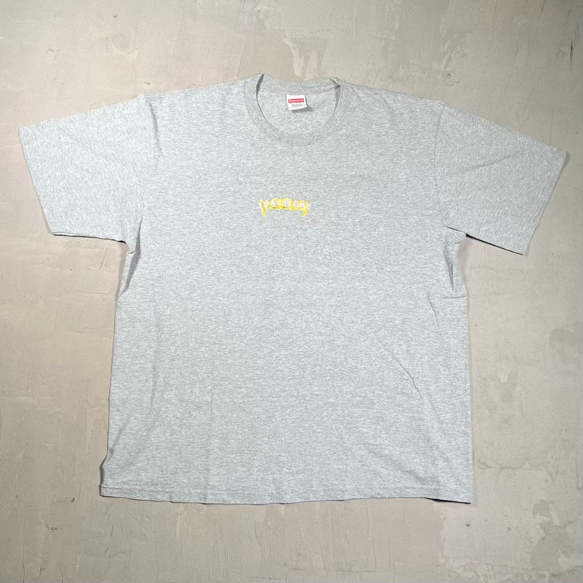 Supreme Fronts Grills Grey Tee (2019) Size Large USED x18797