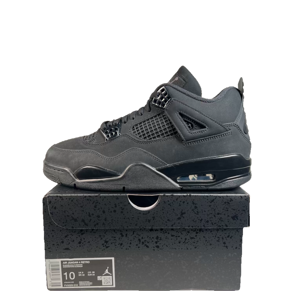 Jordan 4 Black Cat (2025) Size 10 USED s23571