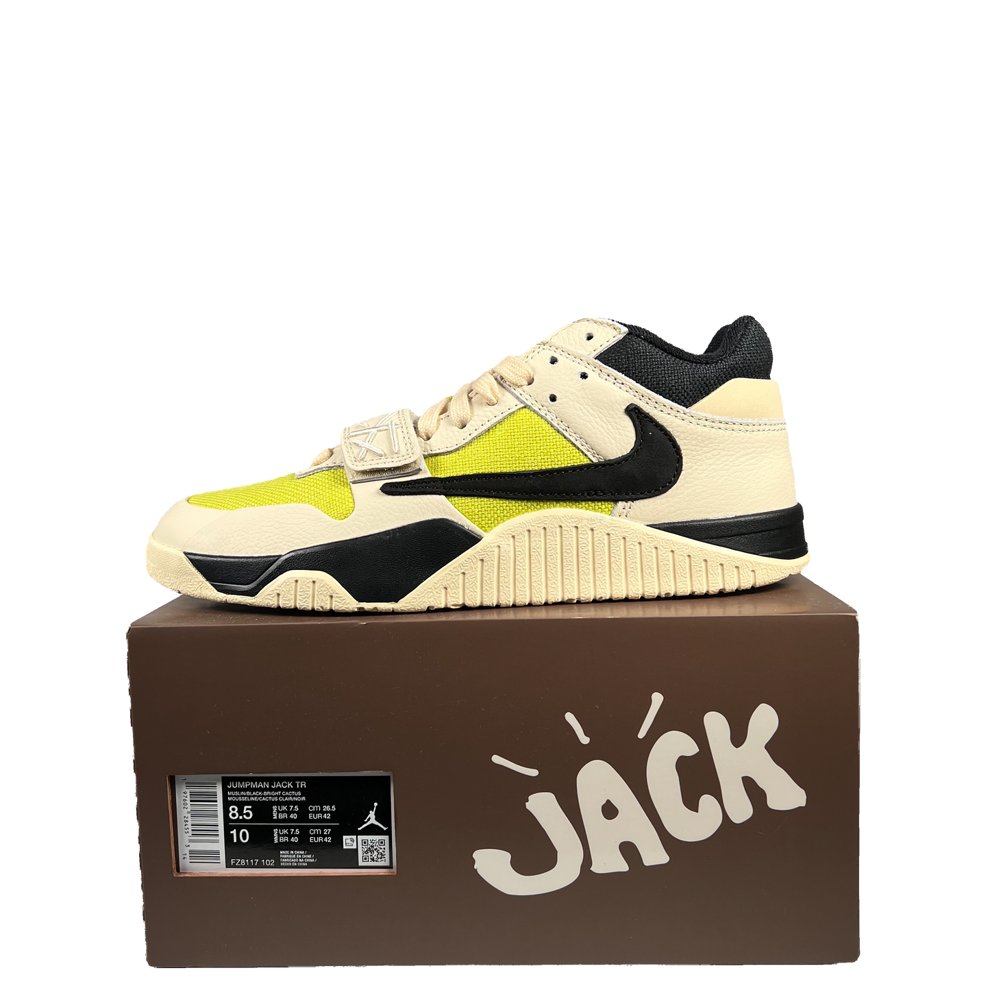 Jordan Jumpman Jack Travis Scott Bright Cactus (2025) Size 8.5 NEW s21026