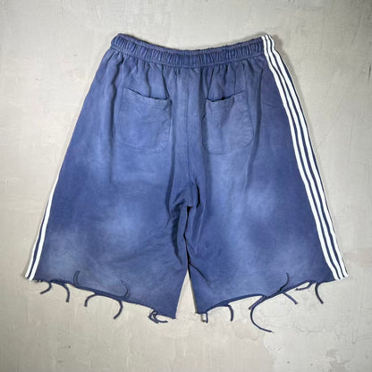 Vale Stripe 3/4 Navy/White Sweat Shorts Size XXL USED x18964