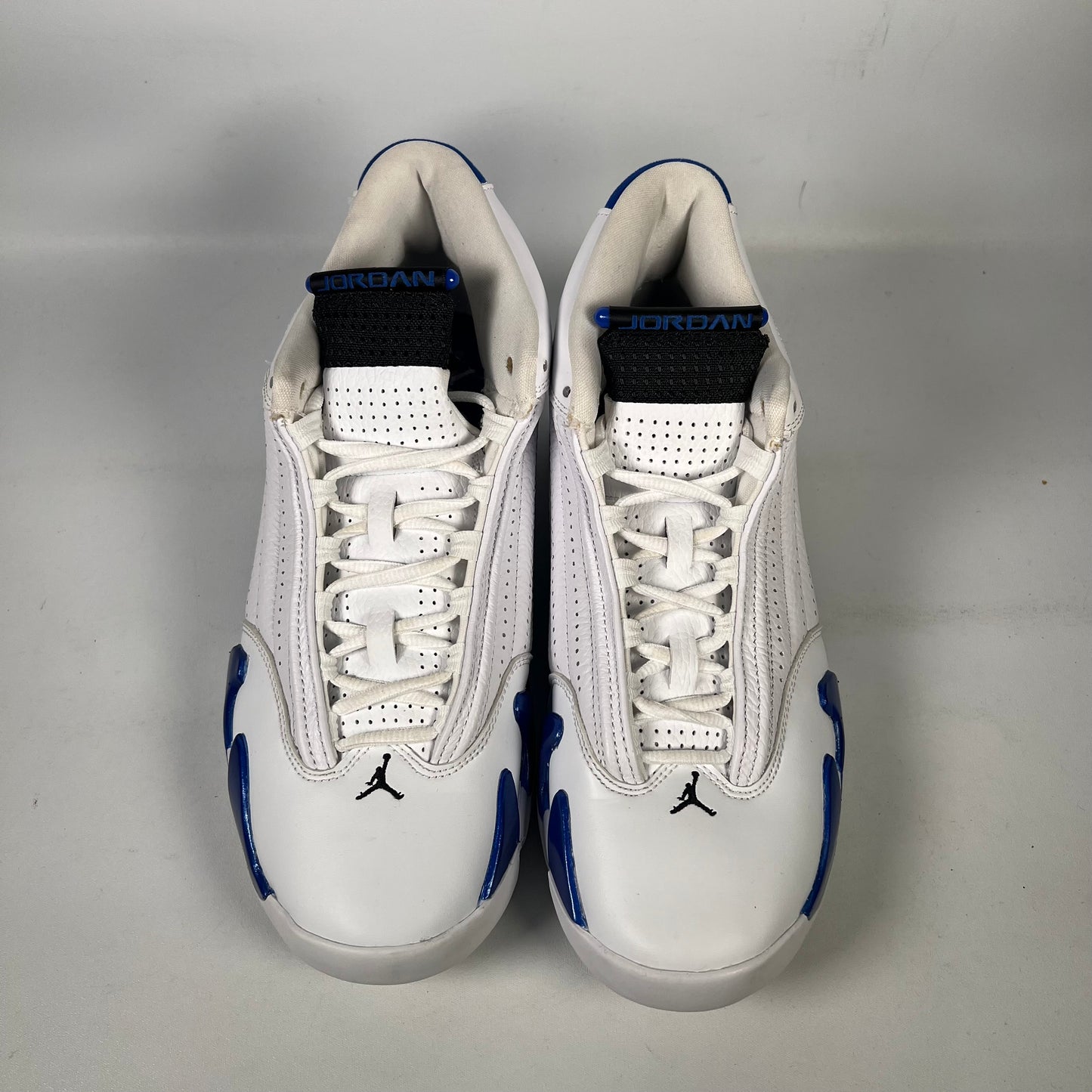 Jordan 14 White Hyper Royal (2020) Size 9 USED s20891
