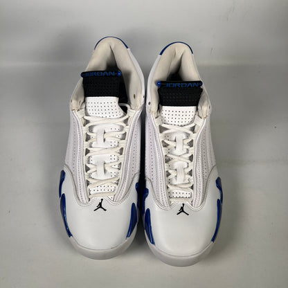 Jordan 14 White Hyper Royal (2020) Size 9 USED s20891