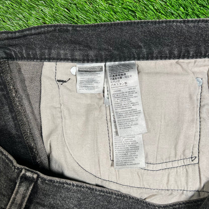 Levi's 505 Washed Black Jeans Size 36 USED v18026