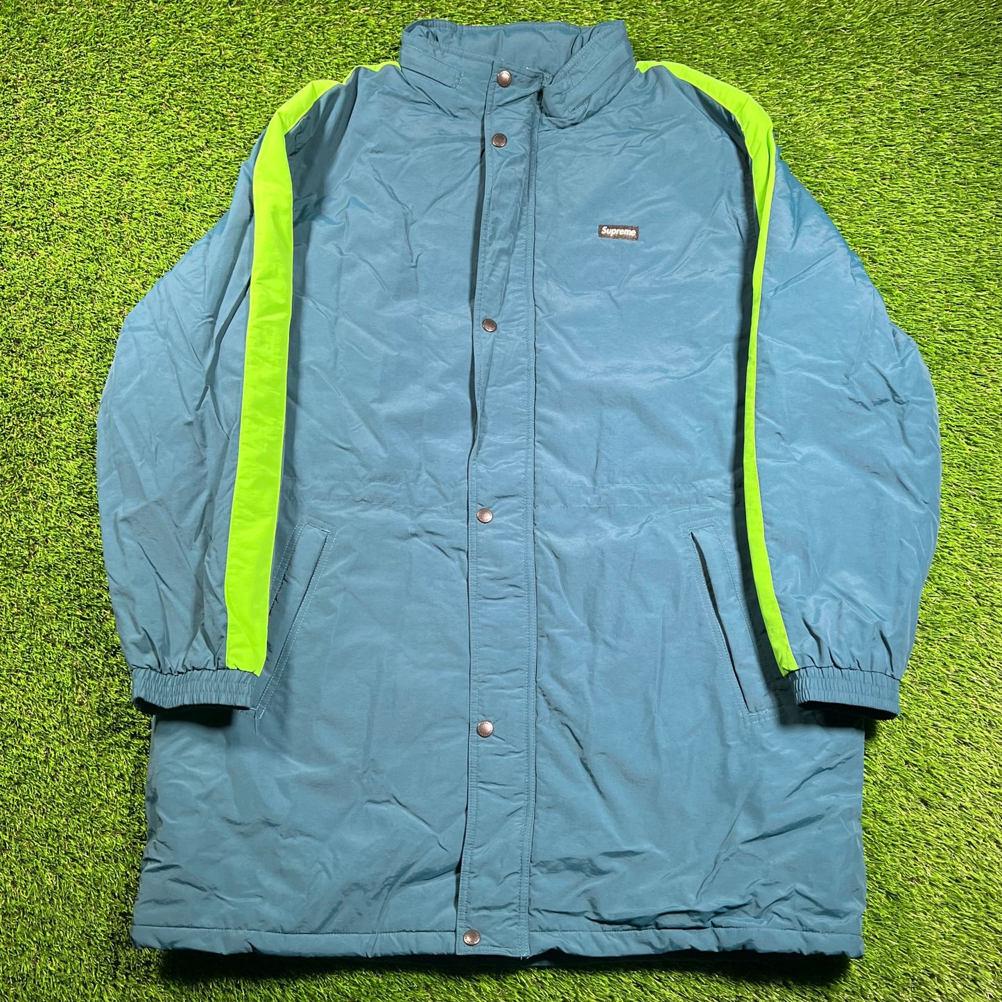 Supreme Stadium Blue/Teal Parka (2017) Size XL USED x16209