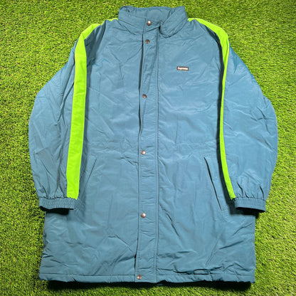 Supreme Stadium Blue/Teal Parka (2017) Size XL USED x16209