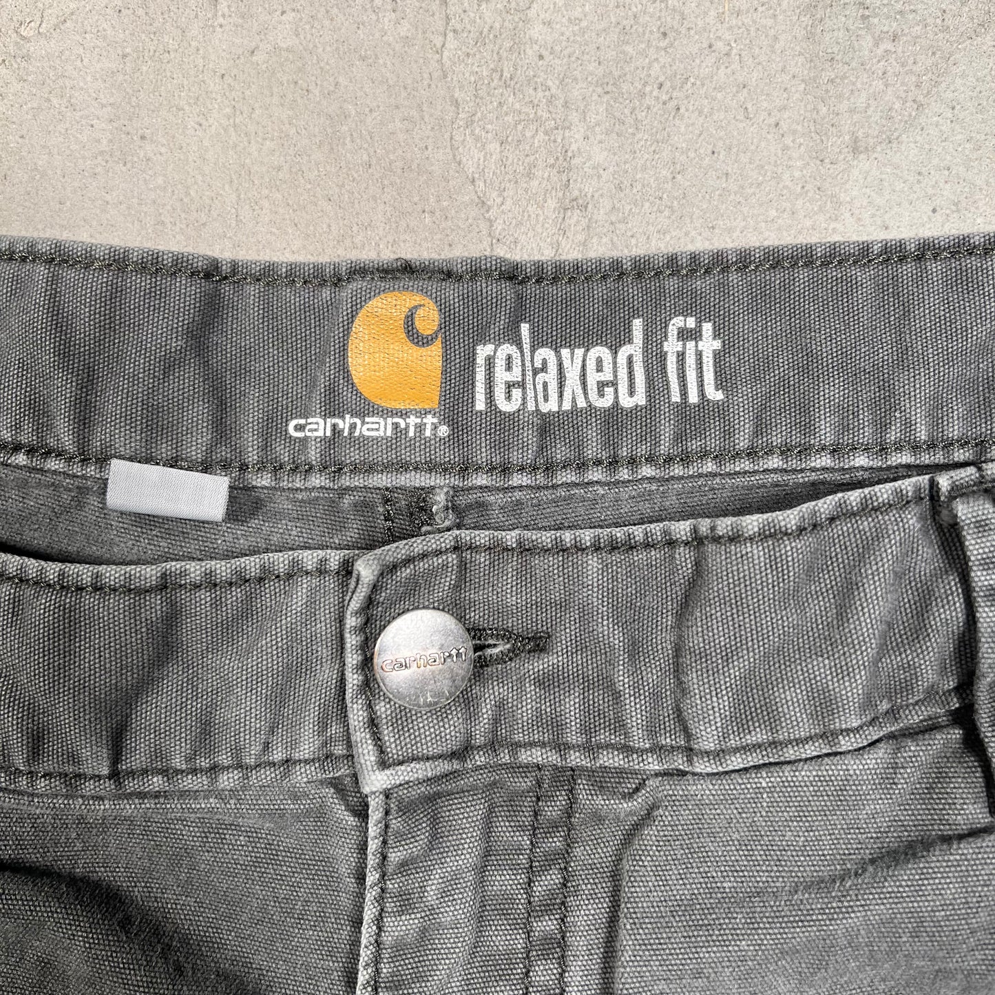 Carhartt Washed Grey Pants Size 36 USED v19369