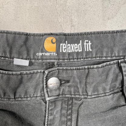Carhartt Washed Grey Pants Size 36 USED v19369